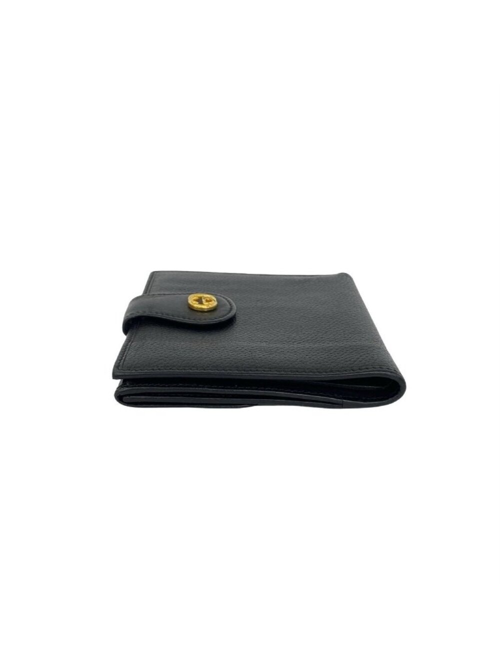 Gucci Vintage GG Logo Leather Bifold Wallet Mini Card Case Black - Picture 4 of 10